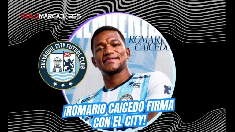 Romario Caicedo llega a Guayaquil City para el segundo semestre de 2026 tras su salida de Emelec. Revisa sus números y trayectoria aquí.