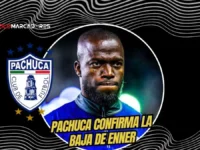 Presidente de Pachuca confirma la salida de Enner Valencia 5 El presidente de Pachuca, Armando Martínez Patiño, confirmó la salida de Enner Valencia. El delantero de 36 años queda libre para el Apertura 2026.