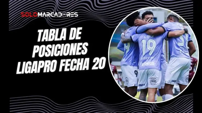 Revisa cómo quedó la tabla de posiciones de la LigaPro tras la fecha 20. IDV goleó, Aucas es escolta y Barcelona sumó de a tres.