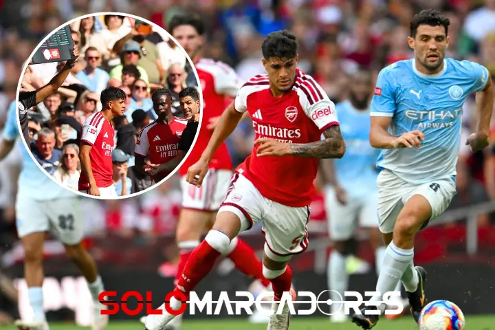 Arsenal aplasta al Manchester City y conquista la Community Shield con Piero Hincapié en cancha 23 Arsenal venció 3-0 a Manchester City y ganó la Community Shield. Goles de Calafiori, Havertz y Odegaard. Piero Hincapié sumó minutos en Cardiff.