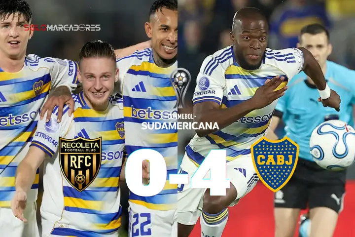Boca Juniors aplasta a Recoleta en la Copa Sudamericana y hace debutar a Enner Valencia 22 Boca Juniors goleó 4-0 a Recoleta, avanzó a cuartos de la Copa Sudamericana y concretó el debut oficial del ecuatoriano Enner Valencia.