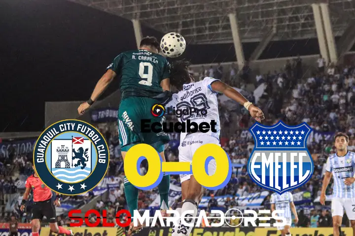 El amargo empate a cero que estanca a Guayaquil City y Emelec en el Benítez 23 Guayaquil City vs Emelec igualaron 0-0 en el Estadio Christian Benítez. Ambos suman 29 puntos y los ciudadanos evitan el descenso por gol diferencia.