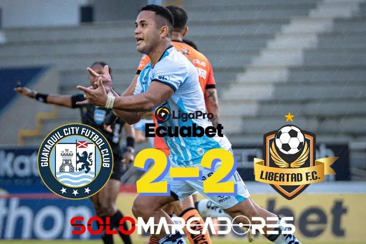 Guayaquil City rescata un punto clave tras remontar dos goles ante Libertad FC 23 Guayaquil City rescata un punto clave tras remontar dos goles ante Libertad FC
