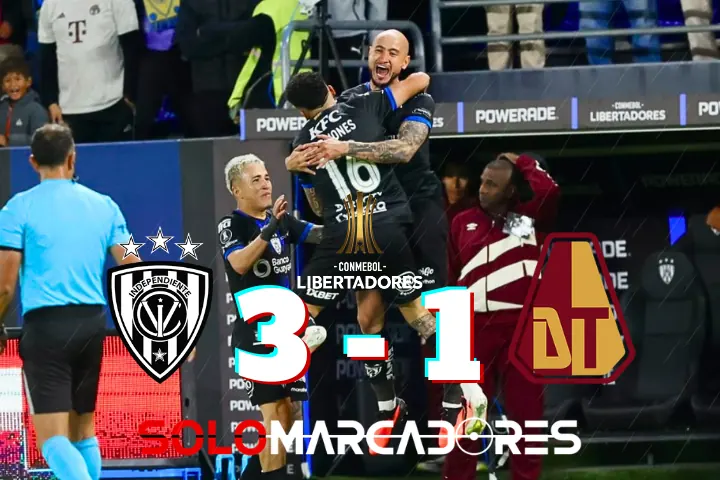 Independiente del Valle arrolla a Tolima y cita a Flamengo en cuartos 23 Independiente del Valle venció 3-1 a Tolima (4-1 global) en Quito y enfrentará a Flamengo en los cuartos de final de la Copa Libertadores 2026.