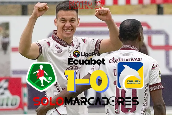 Mushuc Runa vence a Delfín SC y complica su permanencia 22 Mushuc Runa vence a Delfín SC con gol de Nazareno Bazán por la fecha 27 de Liga Ecuabet. Los cetáceos quedan penúltimos en zona de descenso.