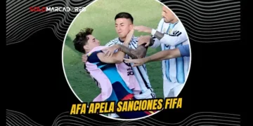 Dura respuesta legal: La AFA no acepta el castigo y va al Comité de Apelación de la FIFA 3 La AFA apelará ante la FIFA las suspensiones a Paredes, Molina, Almada y Ayala, multas y la clausura del 50 % del estadio tras el Mundial 2026.