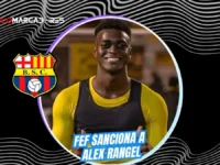 Técnico Universitario gana demanda a Alex Rangel y compromete a Barcelona SC 5 La FEF sancionó a Alex Rangel con el pago de $37.800 a Técnico Universitario. Tiene 30 días de plazo o afrontará 6 meses de suspensión.