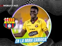 Botafogo y Santos Laguna siguen de cerca a Alex Rangel, defensor de Barcelona SC con contrato vigente hasta 2027.
