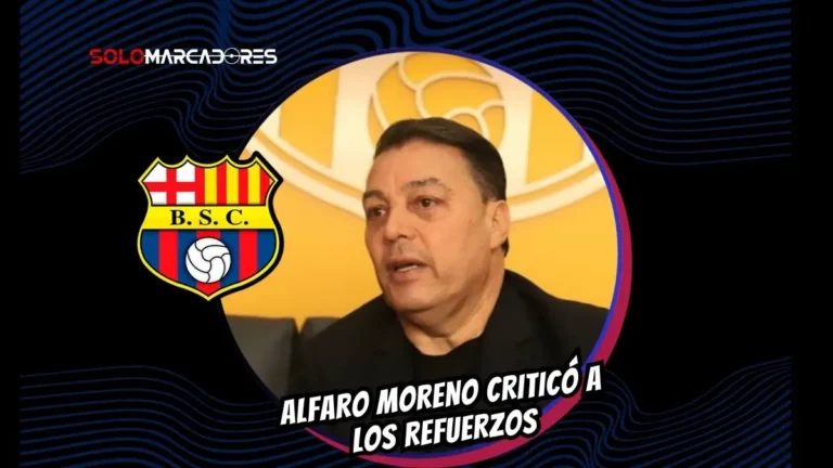 Alfaro Moreno criticó duramente el nivel de Barcelona SC ante Leones FC y cuestionó la actitud de los nuevos refuerzos. Revisa sus palabras.