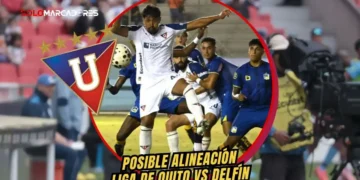 El once de emergencia con el que Gustavo Álvarez buscará afianzar a Liga de Quito ante Delfín 9 Alineación de Liga de Quito vs Delfín por la fecha 23. Conoce las bajas por sanción y lesión del equipo albo para el partido en el Rodrigo Paz.