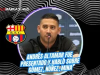 Andrés Altamar asume como director deportivo de Barcelona SC 6 Andrés Altamar es presentado como director deportivo de Barcelona SC. Analiza salidas, el caso Sergio Núñez y el mercado de pases 2026-2027.