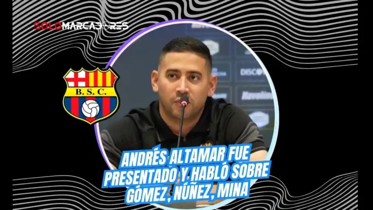 Andrés Altamar es presentado como director deportivo de Barcelona SC. Analiza salidas, el caso Sergio Núñez y el mercado de pases 2026-2027.