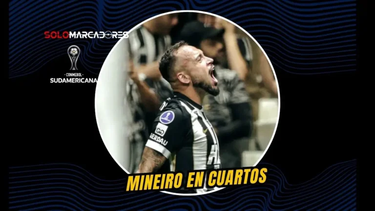 Atlético Mineiro avanzó a cuartos de la Copa Sudamericana tras igualar 2-2 con Bragantino (3-2 global) con gol de Cuello al 90+3.