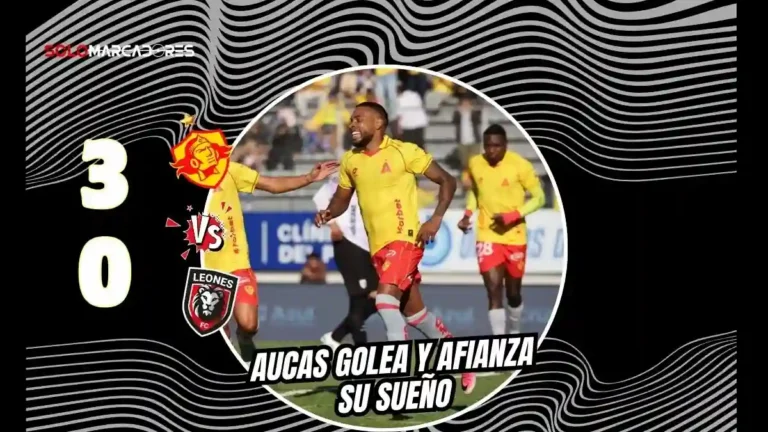 Aucas vapuleó 3-0 a Leones con figura de Preciado y doblete de Bolaños. El cuadro Oriental se afianza en la pelea por clasificar a la Copa Libertadores.