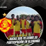 La cantera de Aucas brilla en Alemania y conquista el podio del Red & Gold Trophy 4 Aucas Sub-19 venció 1-0 a Racing de Montevideo y finalizó en el tercer lugar del Red & Gold Trophy en Múnich, tras caer en penales con Bayern Múnich.