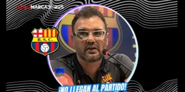 ¿Llegan Bryan Carabalí y Héctor Villalba? Pablo Trobbiani revela el estado del plantel de Barcelona SC ante Manta 7 Pablo Trobbiani detalla las posibles bajas en Barcelona SC: Bryan Carabalí y Héctor Villalba sufrieron contracturas antes de viajar a Manta.