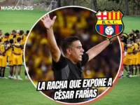 Barcelona SC tambalea en la Liga Ecuabet: el ciclo de César Farías entra en zona crítica 5 Barcelona SC suma 9 de 21 puntos tras el parón. La irregularidad con César Farías genera críticas y compromete su puesto en la Liga Ecuabet.
