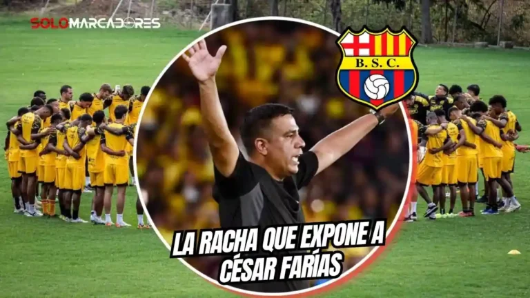 Barcelona SC suma 9 de 21 puntos tras el parón. La irregularidad con César Farías genera críticas y compromete su puesto en la Liga Ecuabet.