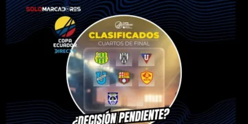 Barcelona SC consta entre los clasificados a cuartos de la Copa Ecuador según redes oficiales, pero la FEF debe resolver un reclamo.