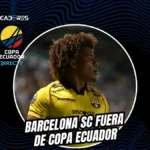 Barcelona SC queda fuera de la Copa Ecuador: FEF sanciona con derrota 3-0 por alineación indebida 3 FEF dictaminó que Barcelona SC queda eliminado Copa Ecuador 2026 tras declarar 3-0 a favor de LDU Portoviejo por alineación indebida.