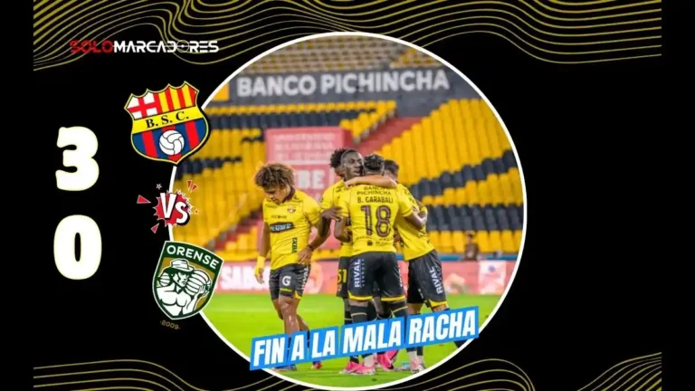 Barcelona SC golea a Orense con doblete de Tomás Rodríguez y gol de Jerly Wila en el Monumental por la fecha 26 de la Liga Ecuabet.