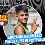 ¡Giro dramático en Copa Ecuador! Barcelona exige sanción y puntos ante Liga de Portoviejo 3 Barcelona SC presentó un reclamo formal contra Liga de Portoviejo por la alineación indebida de Dalo Bucaram Jr. Amparados en el Artículo 49.