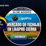 Cierre del libro de pases en Ecuador: la fecha límite que cambia los planes de los clubes 4 El Cierre del libro de pases en Ecuador será el 24 de agosto. Conoce los detalles confirmados por LigaPro para la inscripción de jugadores en 2026.