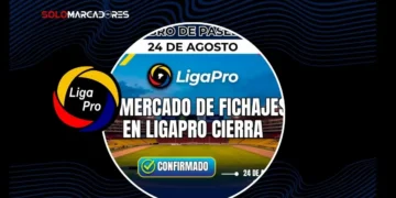 Cierre del libro de pases en Ecuador: la fecha límite que cambia los planes de los clubes 3 El Cierre del libro de pases en Ecuador será el 24 de agosto. Conoce los detalles confirmados por LigaPro para la inscripción de jugadores en 2026.