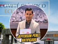 Jefferson Pérez asume oficialmente el control del Comité Olímpico Ecuatoriano 5 El COI y Panam Sports oficializan a Jefferson Pérez como presidente del Comité Olímpico Ecuatoriano tras finalizar la intervención del organismo.