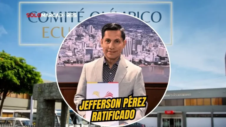 El COI y Panam Sports oficializan a Jefferson Pérez como presidente del Comité Olímpico Ecuatoriano tras finalizar la intervención del organismo.