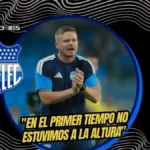 Cristian Nasuti tras la derrota de Emelec: «En el primer tiempo no estuvimos a la altura» 4 Cristian Nasuti analizó la derrota 0-2 de Emelec ante Aucas. El DT del Bombillo detalló los errores tácticos y la racha de cuatro partidos sin ganar.