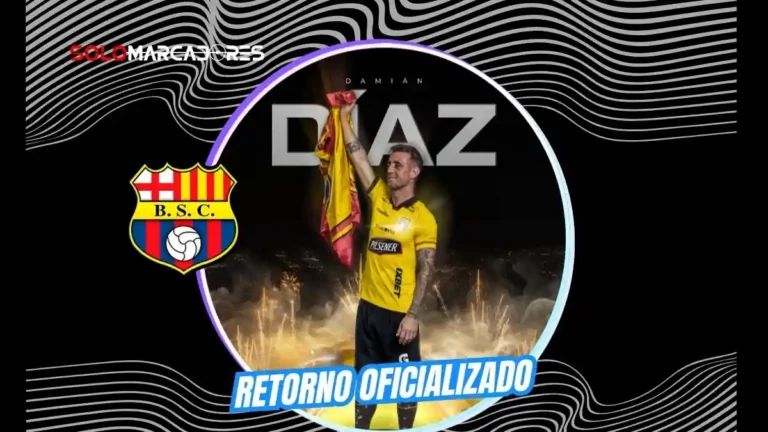 Damián Díaz regresa a Barcelona SC con contrato hasta diciembre de 2027. Aprobó los exámenes médicos y ya entrenó en el Estadio Banco Pichincha.