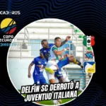 Delfín SC resiste con diez y clasifica a cuartos de la Copa Ecuador 4 Delfín SC venció 1-0 a Juventud Italiana con gol de Anthony Bedoya y jugará los cuartos de final de la Copa Ecuador ante Liga de Portoviejo.