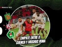Deportivo Cuenca y Mushuc Runa empatan sin goles 5 Deportivo Cuenca y Mushuc Runa igualan por la fecha 26 de la LigaPro. Los locales resistieron con diez tras la roja a Matías Klimowicz.