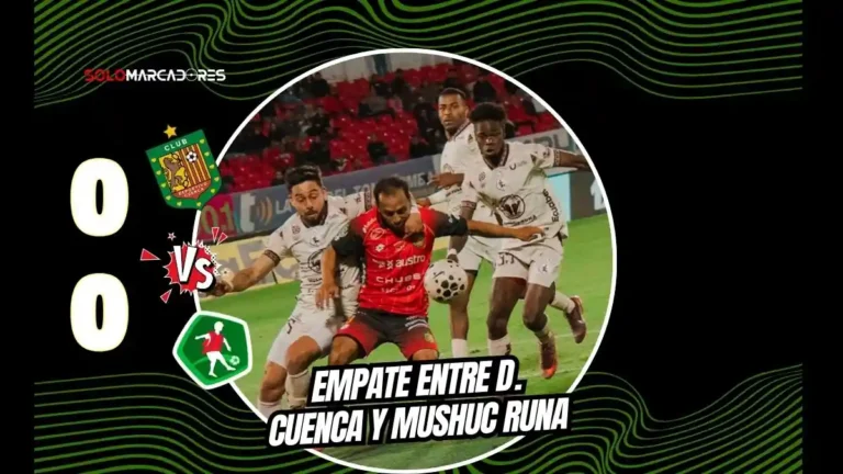Deportivo Cuenca y Mushuc Runa igualan por la fecha 26 de la LigaPro. Los locales resistieron con diez tras la roja a Matías Klimowicz.