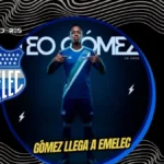 Emelec suma a Teo Gómez como refuerzo 3 Emelec oficializó el fichaje de Luis Teo Gómez. El jugador de 26 años llega del Deportivo Tarma a la espera de la resolución de la sanción FIFA.