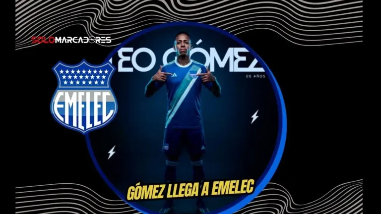 Emelec oficializó el fichaje de Luis Teo Gómez. El jugador de 26 años llega del Deportivo Tarma a la espera de la resolución de la sanción FIFA.