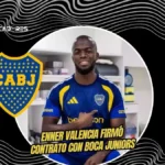 El goleador histórico rompe el mercado: Enner Valencia firma con Boca Juniors hasta 2027 4 Enner Valencia es oficialmente jugador de Boca Juniors. El delantero firmó hasta 2027 tras registrar 8 goles en 22 partidos.