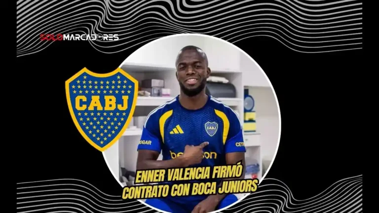 Enner Valencia es oficialmente jugador de Boca Juniors. El delantero firmó hasta 2027 tras registrar 8 goles en 22 partidos.