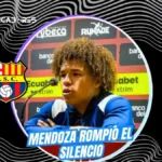 La dura confesión de Erick Mendoza tras el error reglamentario que dejó fuera a Barcelona SC de Copa Ecuador 3 Erick Mendoza se pronunció tras la eliminación de Barcelona SC en Copa Ecuador por alineación indebida. El club desvinculó a los responsables.