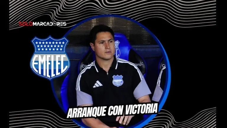 Ezequiel Medrán debutó con triunfo 2-1 en Emelec ante Leones FC. El Bombillo suma 35 puntos y busca alejarse del descenso en la recta final de LigaPro.