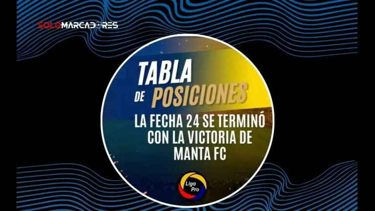 Revisa los resultados de la fecha 24 LigaPro tras el triunfo de Manta FC ante Deportivo Cuenca y la victoria de Independiente del Valle.