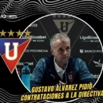 El pedido urgente de Gustavo Álvarez a la directiva de Liga tras una remontada agónica 3 Gustavo Álvarez ponderó la remontada de Liga de Quito ante un rival cerrado y confirmó que entregó a la directiva la lista de nombres para fichajes.