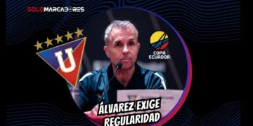 Gustavo Álvarez analizó el 1-0 de Liga de Quito ante Aucas por Copa Ecuador: valoró el pase a semifinales pero exigió regularidad colectiva.