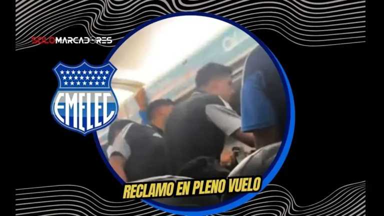 Hincha de Emelec realizó fuertes reclamos al club durante un vuelo chárter tras la derrota ante Liga de Quito y la crisis en la tabla.