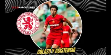 Jeremy Sarmiento aportó gol y asistencia en el triunfo 3-1 del Middlesbrough ante Doncaster Rovers en la segunda ronda de la Carabao Cup.