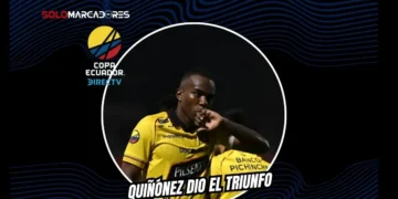 Jhonny Quiñónez marcó de penal en la victoria de Barcelona ante LDU Portoviejo. El Ídolo ya está en cuartos de final de la Copa Ecuador.
