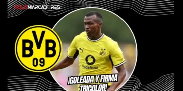 Justin Lerma marcó en la goleada 4-1 del Borussia Dortmund ante Fulham por la Premier League International Cup. Detalles de su presente en Alemania.