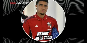 Kendry Páez negó haber publicado una historia burlándose de la eliminación de River Plate en Copa Sudamericana y aclaró su situación en el club.