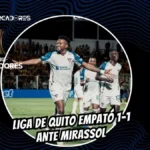 Estrada frena a Mirassol y la clasificación se definirá en Quito 3 Liga de Quito empató 1-1 frente a Mirassol en Brasil por la Copa Libertadores. Michael Estrada anotó el gol de la paridad en octavos de final.